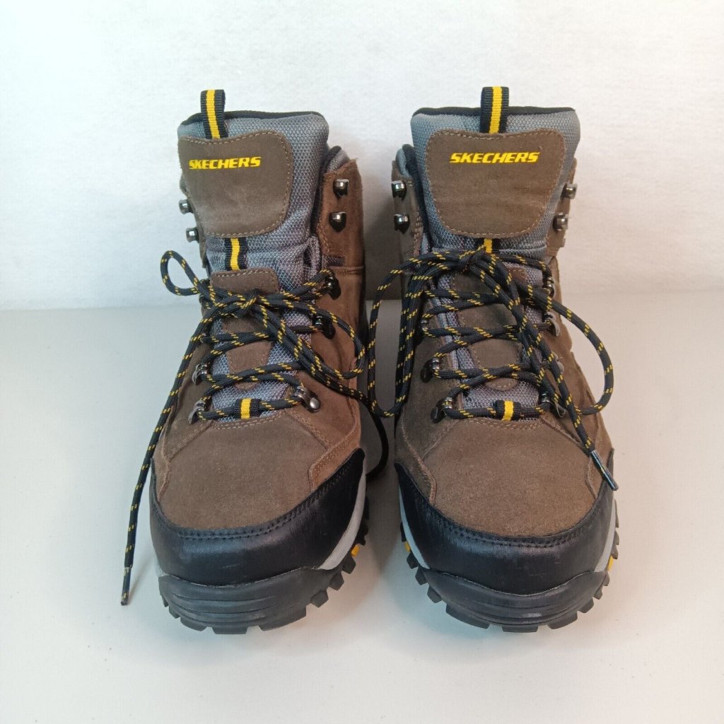Skechers Relment Pelmo Men's 13 Relaxed Fit Waterproof Hiking Boots 64869 / Khk